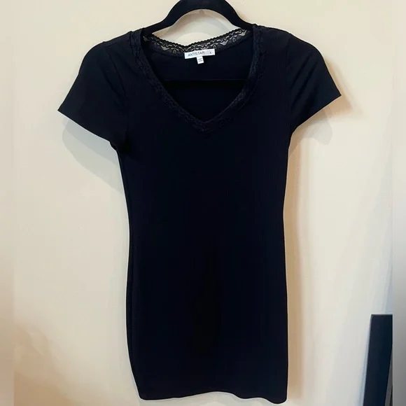 american eagle black mini dress Aerie Love Of Linen Blend Mini Dress